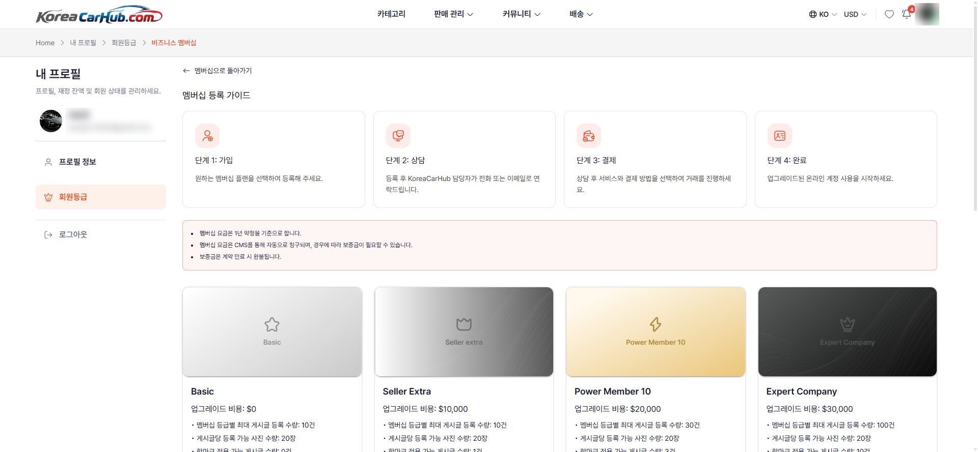 회원등급